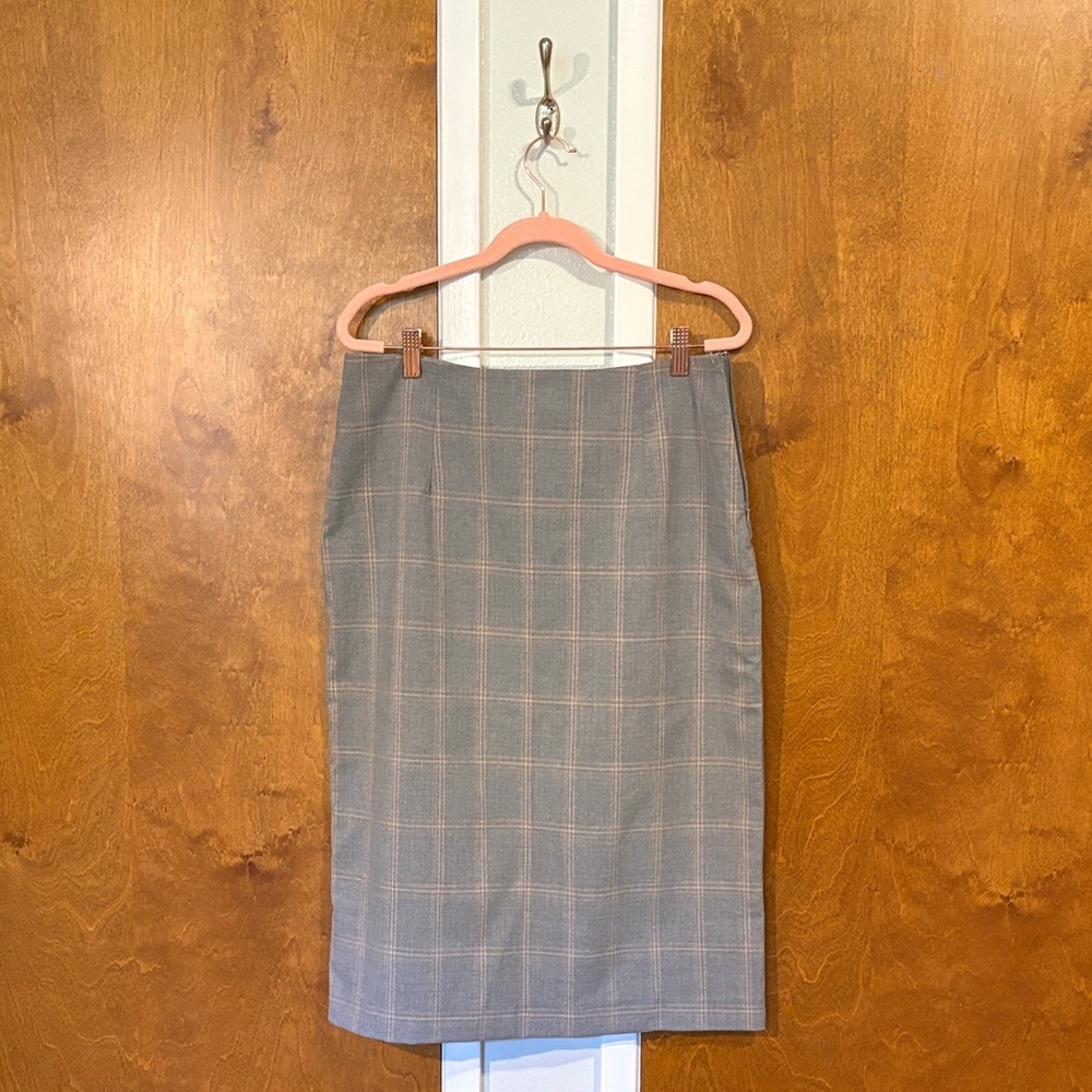 Gray Plaid Sweet Salt Skirt